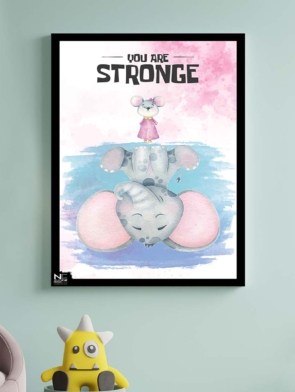 Mock up posters in child room interior,3d rendering