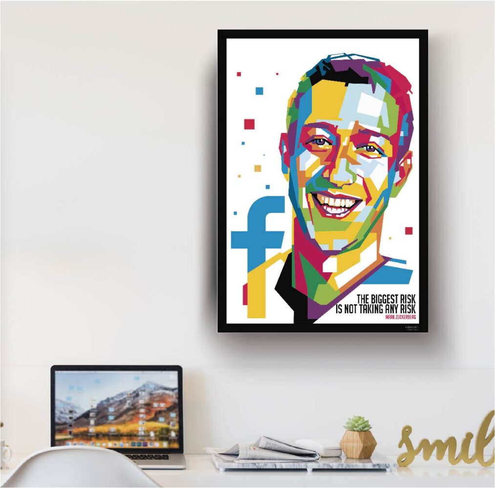 MARK ZUCKERBERG POP ART